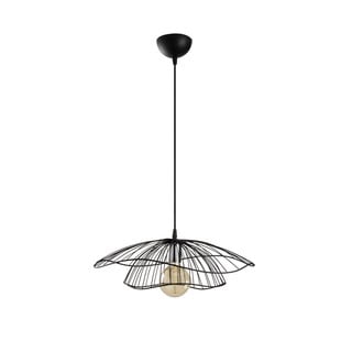 Juodas pakabinamas šviestuvas Opviq lights Tel, ø 50 cm