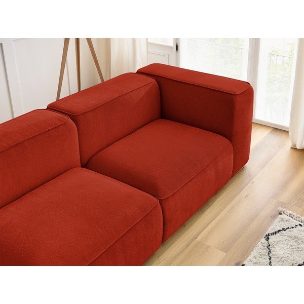 Sofa raudonos plytų spalvos 345 cm Zephyr – Bobochic Paris-image-1