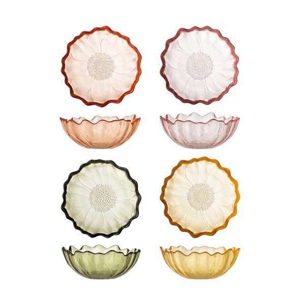 Skirta ledams iš stiklo  maži dubenys 4 vnt. 120 ml Kana – Bloomingville