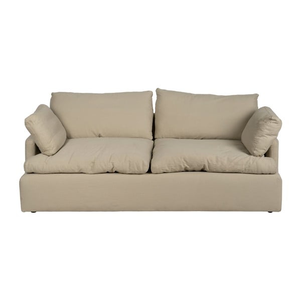 Smėlio spalvos iš lino sofa 212 cm – Ixia