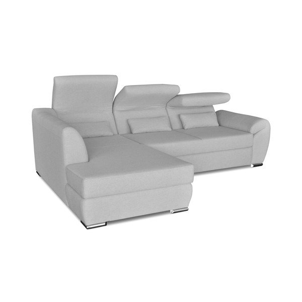 Šviesiai pilka kampinė sofa-lova "Windsor & Co. Sofos Epsilon, kairysis kampas-image-3