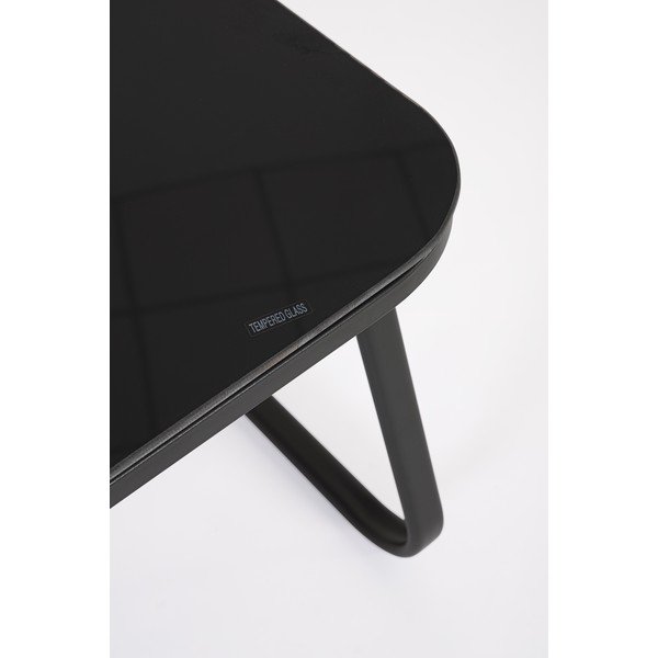 Antracito spalvos iš plieno sodo poilsio baldų komplektas 4 žmonėms Gonzalo – Bizzotto-image-3