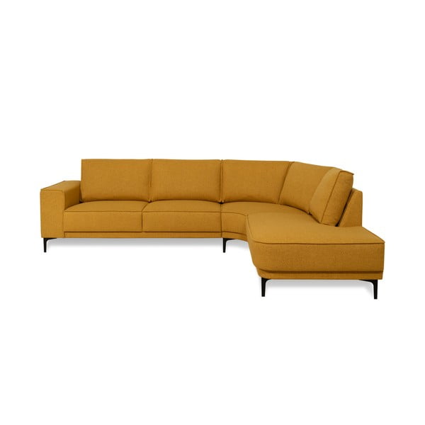 Kampinė sofa garstyčių spalvos (su dešiniuoju kampu) Copenhagen – Scandic