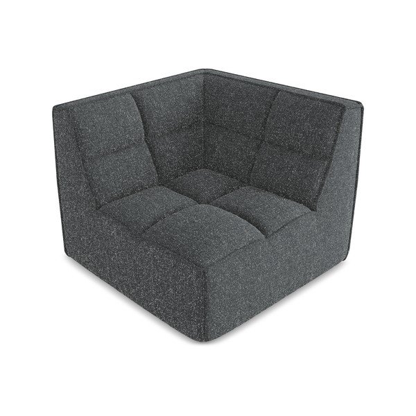 Tamsiai pilkos spalvos modulinė sofos dalis Kalai – Makamii-image-2