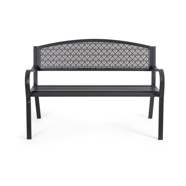 Antracito spalvos metalinis sodo suoliukas Lizette – Bizzotto