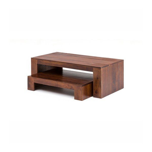 2 akacijos medžio TV staliukų rinkinys WOOX LIVING Jasper-image-2