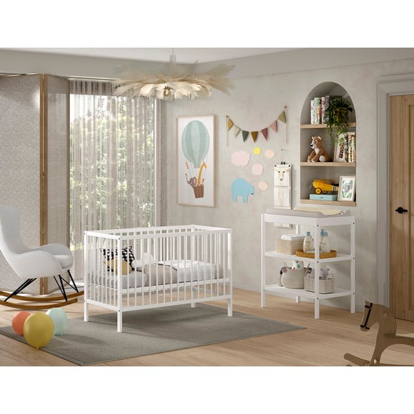 Iš buko masyvo vaikiškų baldų komplektas 2 vnt. Dino – Vipack-image-1