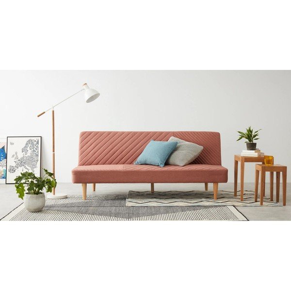 Rožinė sofa-lova Bonami Essentials Claudia-image-1