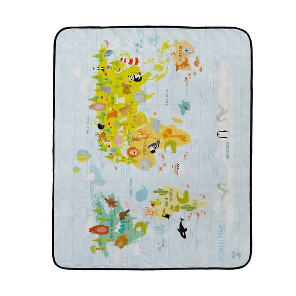 Pikniko antklodė Butter Kings Pasaulio žemėlapis, 180 x 145 cm