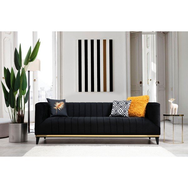 Sofa juodos spalvos 222 cm Bellino – Artie-image-2