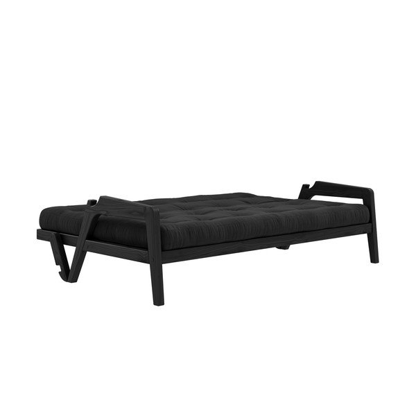Juoda sulankstoma sofa Karup Design Grab Black Charcoal Corduroy Variable Sofa-image-4