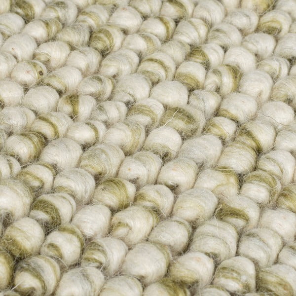 Rankų darbo iš vilnos mišinio kilimas khaki spalvos 80x150 cm Minerals – Flair Rugs-image-4