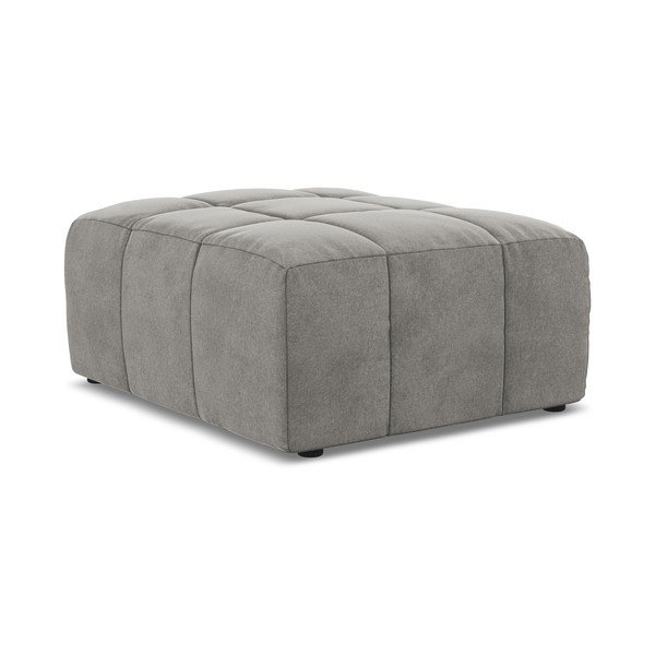 Pilkos spalvos taburetė iš velveto Aloha – Makamii-image-3