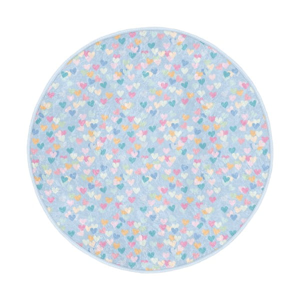 Vaikiškas kilimas šviesiai mėlynos spalvos ø 80 cm Comfort – Mila Home