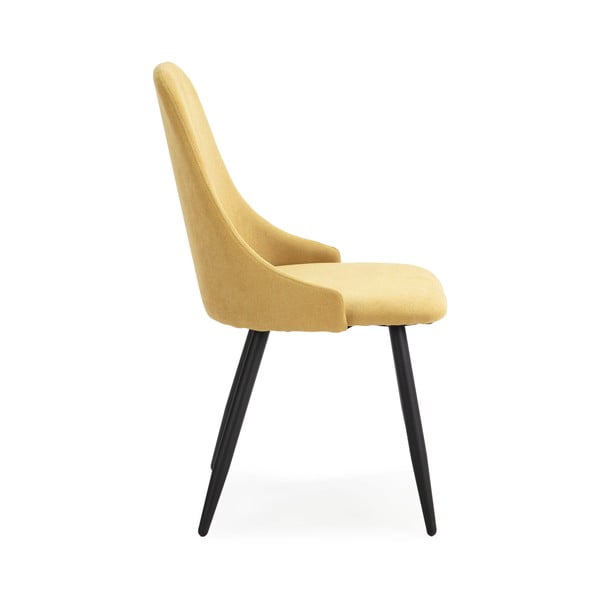 Geltonos spalvos valgomojo kėdės, 4 vnt. Mani - Marckeric-image-3