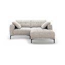 Smėlio spalvos kampinė sofa (su dešiniuoju kampu/su gultu) Bemy – Micadoni 