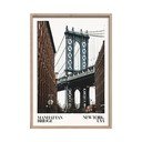 Spausdintas paveikslas su rėmeliu 50x70 cm NY Bridge – Styler