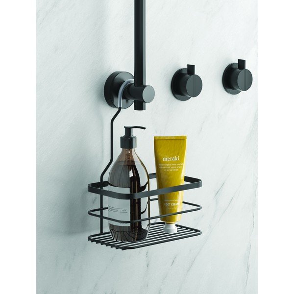 Juoda pakabinama vonios lentyna Metaltex Origin-image-1