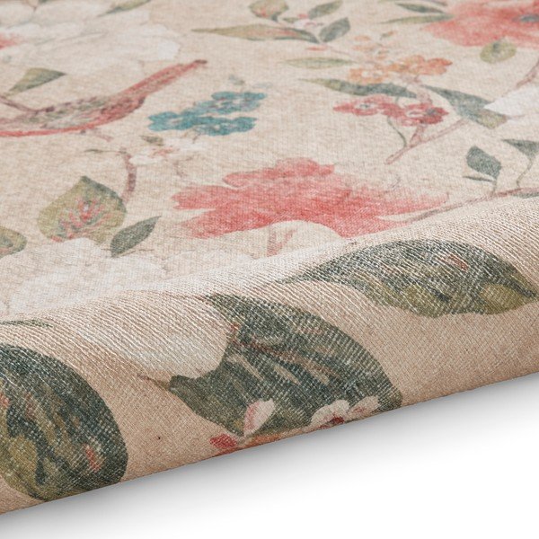 Skalbiamas kilimas smėlio spalvos 122x170 cm Pipa Floral – Catherine Lansfield-image-3