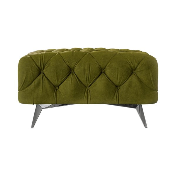 Žalios spalvos iš velveto taburetė Chelsea – Ropez-image-2