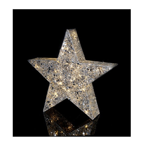 LED dekoracija Best Season Auksinė žvaigždė, aukštis 70 cm