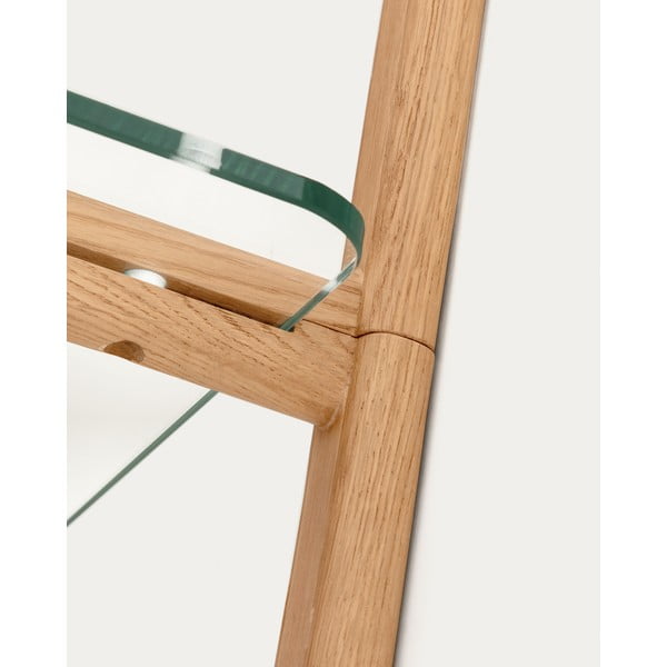 Natūralios spalvos iš stiklo modulinė lentyna 110x28x30,5 cm Sitra – Kave Home-image-4