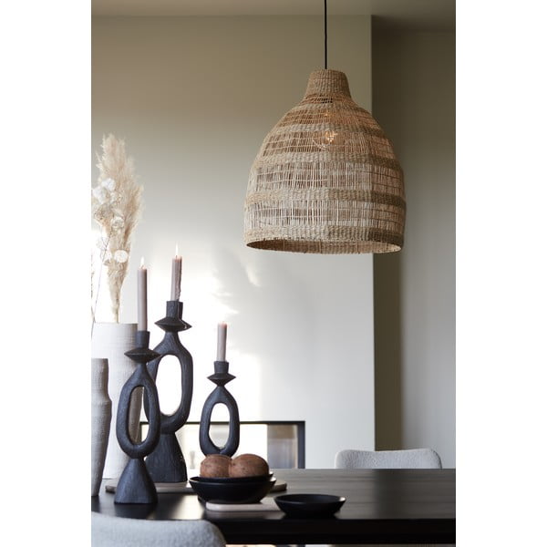 Kabantis šviestuvas natūralios spalvos ø 50 cm su jūržolės gaubtu Sagar – Light & Living-image-3