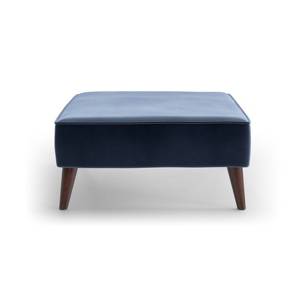 Tamsiai mėlynas aksominis otomanas My Pop Design Auteuil-image-2
