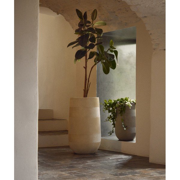 Iš cemento gėlių vazonų dangteliai 2 vnt. ø 45 cm Tival – Kave Home-image-1