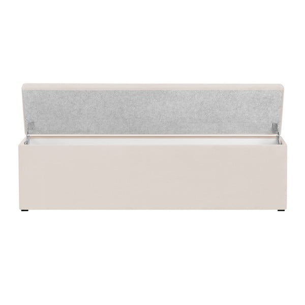 Kreminės ir baltos spalvos suolas su daiktų laikymo vieta "Cosmopolitan Design Los Angeles", plotis 140 cm-image-4