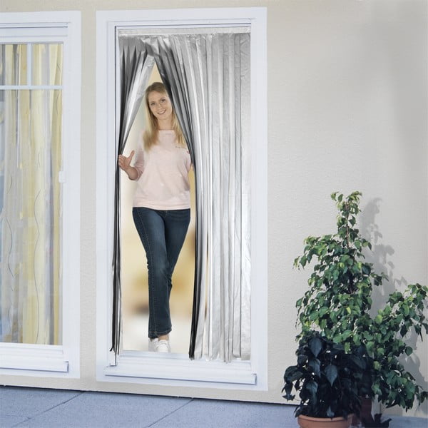 Termo užuolaida juodos spalvos/sidabrinės spalvos durims 90x200 cm – Maximex-image-3