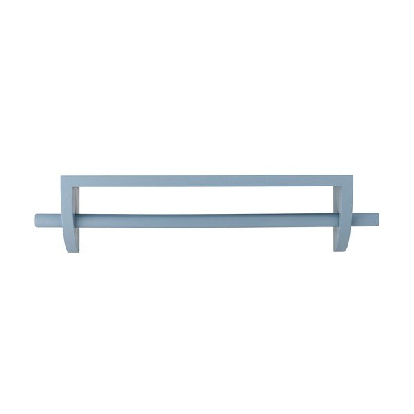 Mėlynos spalvos iš paulovnijos masyvo vaikiška sieninė lentyna 60 cm Mingus – Bloomingville Mini
