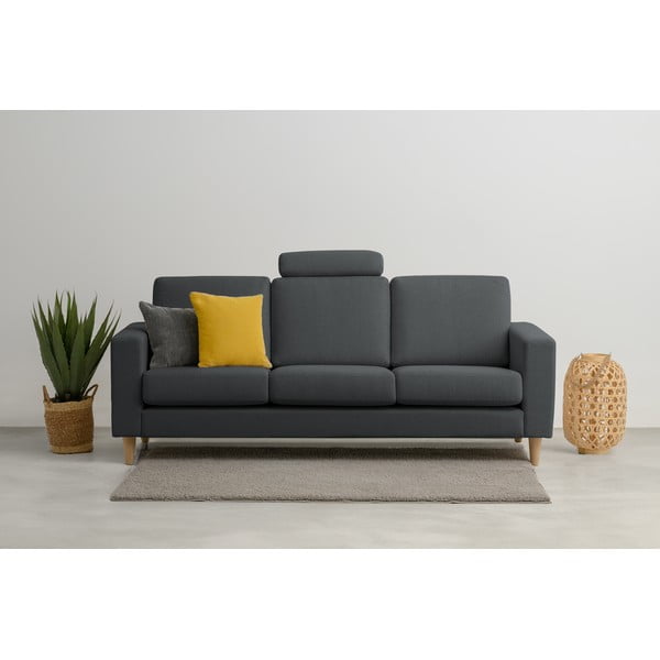 Sofa antracito spalvos 217 cm Focus – Scandic-image-1