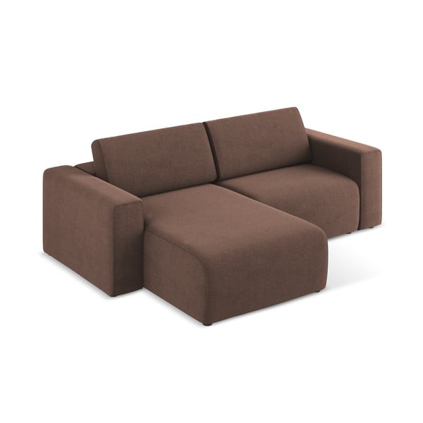 Rožinės spalvos kampinė sofa (su kairiuoju kampu) Kalea – Makamii-image-3