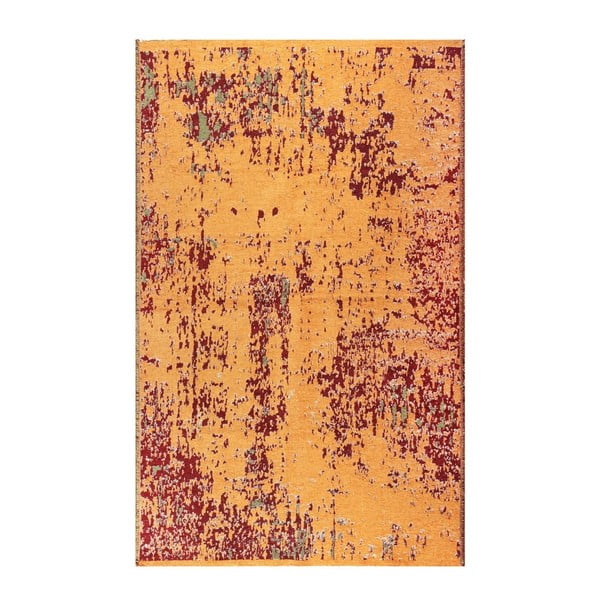 Abipusis oranžinės ir vyno spalvos kilimas "Vitaus Dinah", 77 x 200 cm