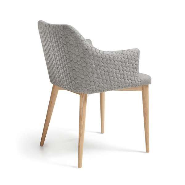 Šviesiai pilka valgomojo kėdė Kave Home Danai-image-2