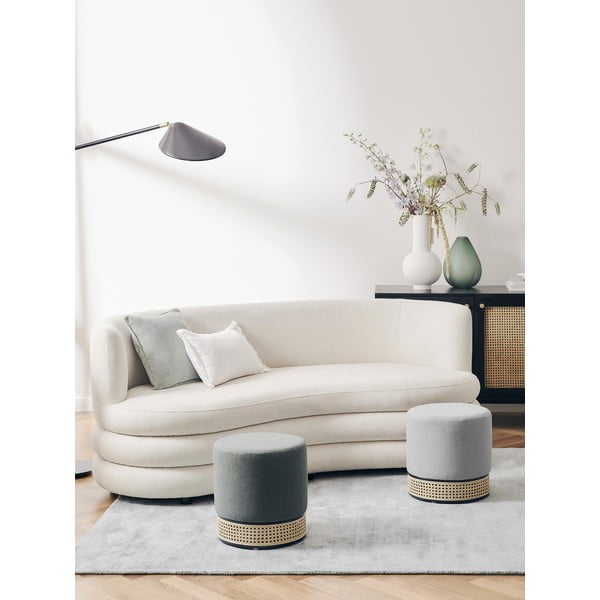 Tamsiai žalias pufas Westwing Collection Mara-image-4