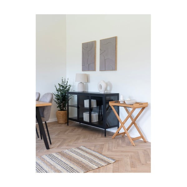 Stalinis šviestuvas kreminės spalvos (aukštis 47 cm) su tekstiliniu gaubtu Croft – House Nordic-image-3