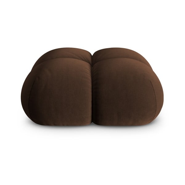 Tamsiai rudos spalvos iš velveto taburetė Loretto – Cosmopolitan Design