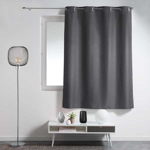 Užuolaida tamsiai pilkos spalvos 140x180 cm Essentiel – douceur d'intérieur-image-2
