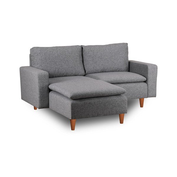 Kampinė sofa šviesiai pilkos spalvos (su kairiuoju kampu) Lungo – Balcab Home-image-2
