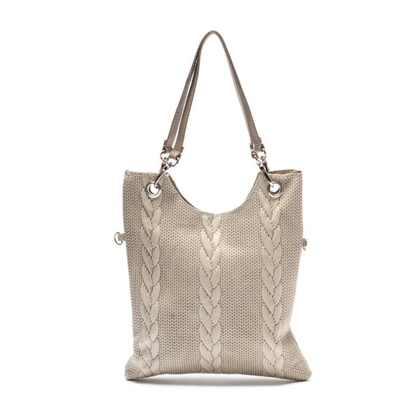 Smėlio spalvos odinė rankinė Mangotti 877-image-1