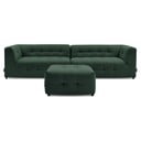 Tamsiai žalia sofa 324 cm Kleber - Bobochic Paris