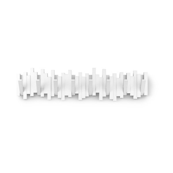 Baltos spalvos iš plastiko sieninė lentyna 72 cm Sticks – Umbra