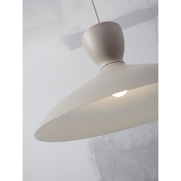 Kabantis šviestuvas pilkos spalvos ø 40 cm su metaliniu gaubtu Hanover – it's about RoMi-image-2