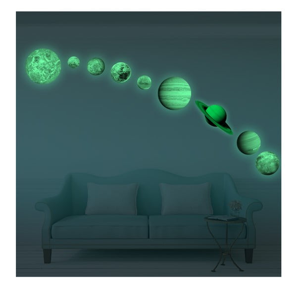 9 Saulės sistemos lipdukų rinkinys Ambiance Solar System-image-1