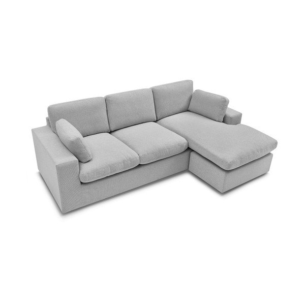 Šviesiai pilkos spalvos kampinė sofa Belair – Bobochic Paris-image-3