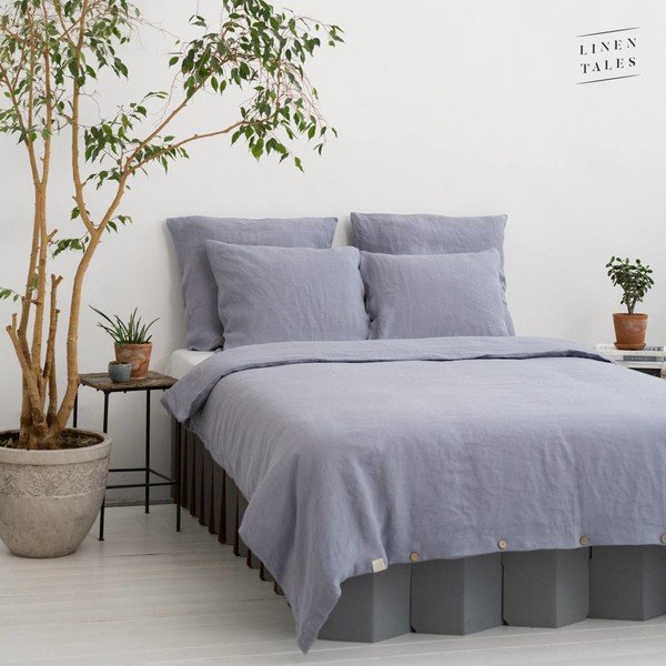 Iš kanapių pluošto dvigulis/itin ilgas antklodės užvalkalas pilkos spalvos 200x220 cm – Linen Tales-image-4