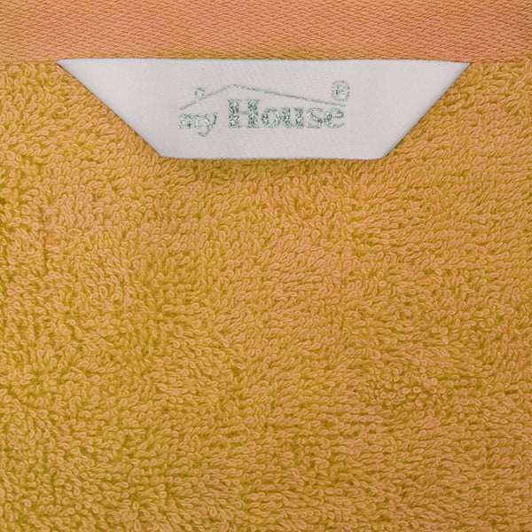 Oranžinis medvilninis rankšluostis 140x70 cm Darwin - My House-image-1