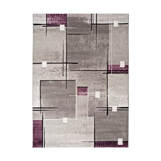 Pilkos ir violetinės spalvos kilimas Universal Detroit, 200 x 290 cm